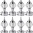 Silver Curtain Knobs, Rod Rail Bracket, Curtain Hooks, Curtain Rods cambo 8