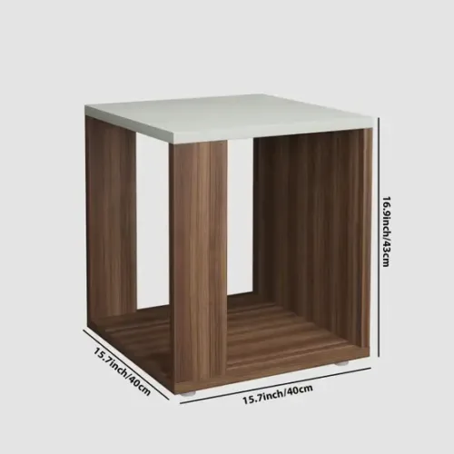 HOMEEASY Multipurpose Engineered Wood Side Table (Finish Color - Brown, DIY(Do-It-Yourself)) - Image 3
