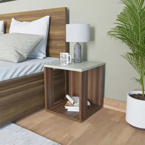 HOMEEASY Multipurpose Engineered Wood Side Table (Finish Color - Brown, DIY(Do-It-Yourself)) - Image 6