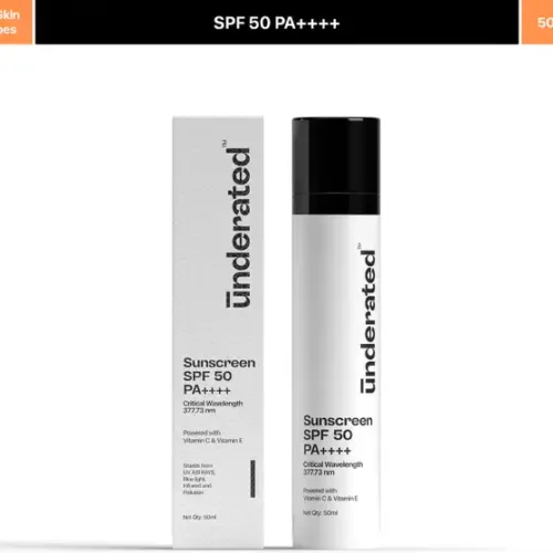 Underated Sunscreen Powered With Vitamin C & Vitamin E - SPF 50++++ PA++++ (50 g)