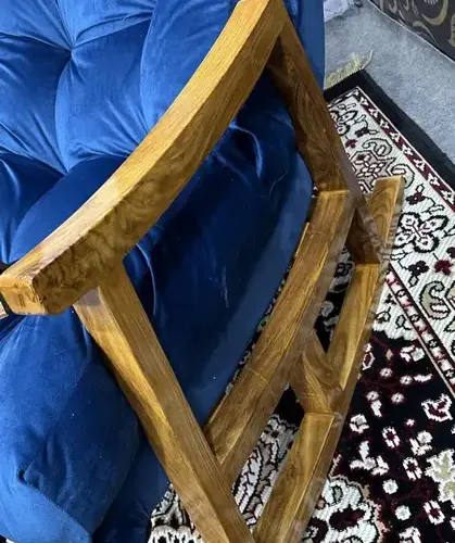 58 1 seater rosewood sheesham 128 18 rocking chair1854 blue original imah2z3rn2aevrbr | VastrMitr
