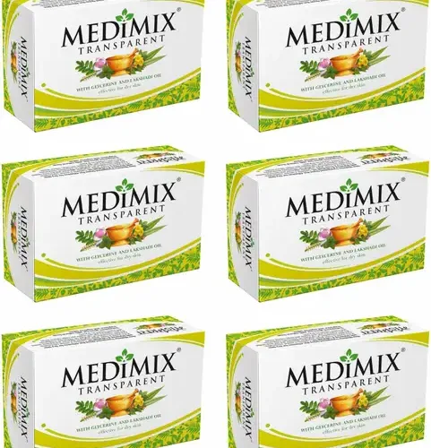MEDIMIX Transparent Bathing Bar - 75g - Pack of 6 - For Dry Skin (6 x 75 g) 9 MEDIMIX Transparent Bathing Bar - 75g - Pack of 6 - For Dry Skin (6 x 75 g)