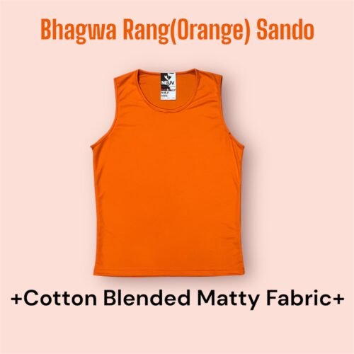 Orange Colour Sando for Mens