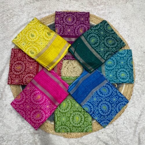 DOLA SAREE WITH SEQUENCE WORK ON BORDER WITH BEAUTIFUL PRINTS