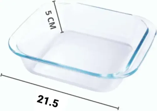 MDNSHO Borosilicate Glass serving bowl, Tray, Container Oven Safe 1100 ml Baking Dish (Microwave Safe) - Image 4