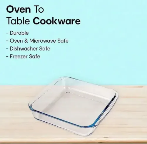 MDNSHO Borosilicate Glass serving bowl, Tray, Container Oven Safe 1100 ml Baking Dish (Microwave Safe) - Image 5