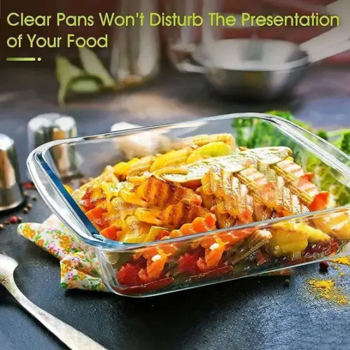 MDNSHO Borosilicate Glass serving bowl, Tray, Container Oven Safe 1100 ml Baking Dish (Microwave Safe) - Image 6