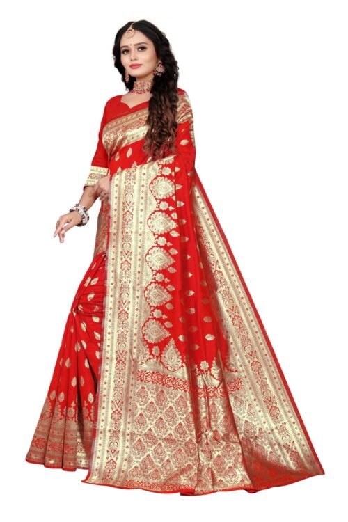 HEAVY JACQUARD BANARASI SAREE - Image 4