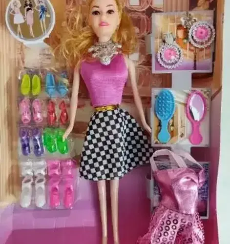 Beauty Charm Fashion Doll Set for Girls for Kids (Multicolor) 2 Beauty Charm Fashion Doll Set for Girls for Kids (Multicolor)