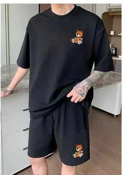 Self Design Bollywood Art Silk SareeLARRY & EVA Tshirt Regular Shorts Co-ords Set 2 Self Design Bollywood Art Silk SareeLARRY & EVA Tshirt Regular Shorts Co-ords Set