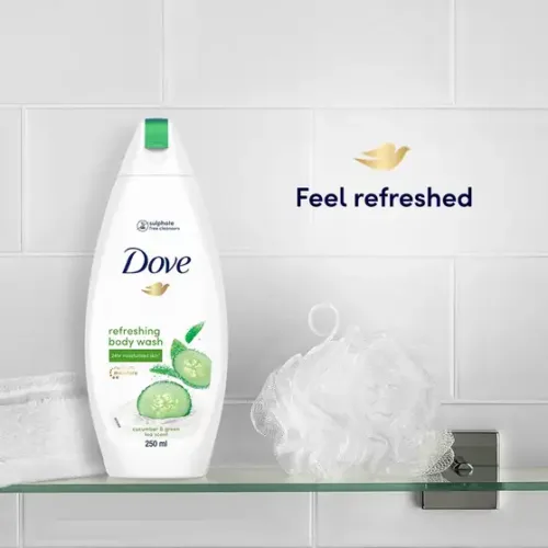 DOVE Refreshing Moisturised Body Wash (250 ml) - Image 3