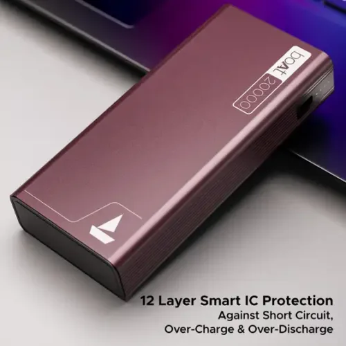 boAt 20000 mAh 22.5 W Power Bank (Steel Blue, Lithium Polymer, Fast Charging, Quick Charge 3.0, Power Delivery 3.0 for Mobile, Tablet) - Image 3