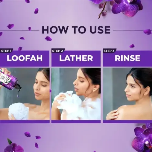 LUX Body Wash, XL Pump, Fragrant Skin Black Orchid Scent & Juniper Oil (750 ml) - Image 6