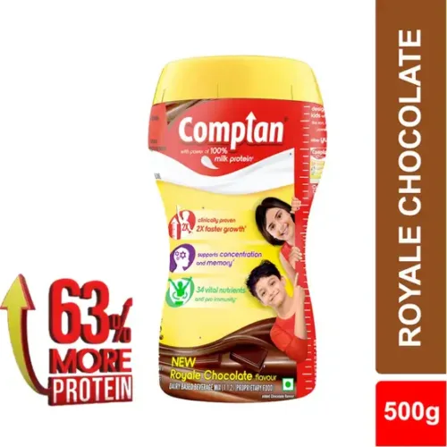 COMPLAN Nutrition Drink Powder for Children, Royale Chocolate Flavour, Jar (500 g)
