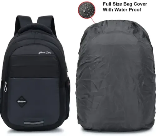 Polyester 15.6 inch Laptop Backpack Office Travel and Casual Laptop Bag 30 L No Backpack (Black)