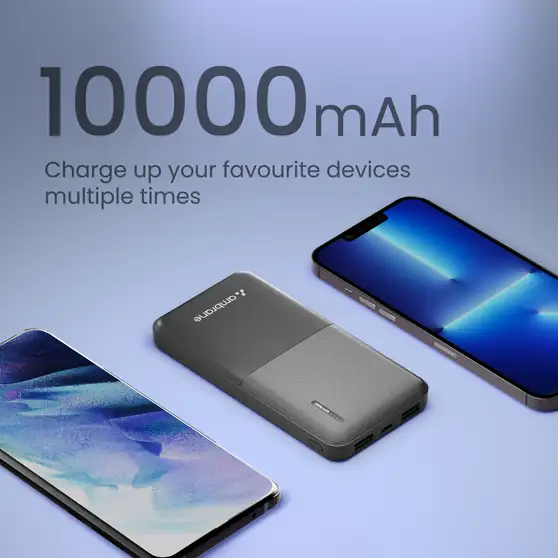 Ambrane 10000 mAh 12 W Compact Pocket Size Power Bank (Blue, Lithium Polymer, Fast Charging for Mobile) 5 Ambrane 10000 mAh 12 W Compact Pocket Size Power Bank (Blue, Lithium Polymer, Fast Charging for Mobile) - Image 4