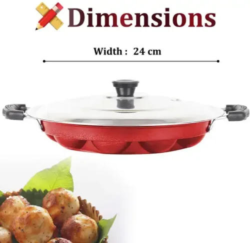 Pastosa Pan 23.5 cm diameter with Lid 0.1 L capacity (Aluminium, Non-stick)