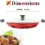 Pastosa Pan 23.5 cm diameter with Lid 0.1 L capacity (Aluminium, Non-stick)