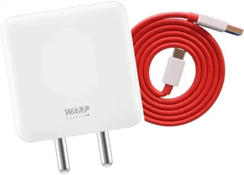 85W Fast Charger with Type-C Cable Universal Android Compatibility Charging 5.4 A Mobile Charger with Detachable Cable (White)