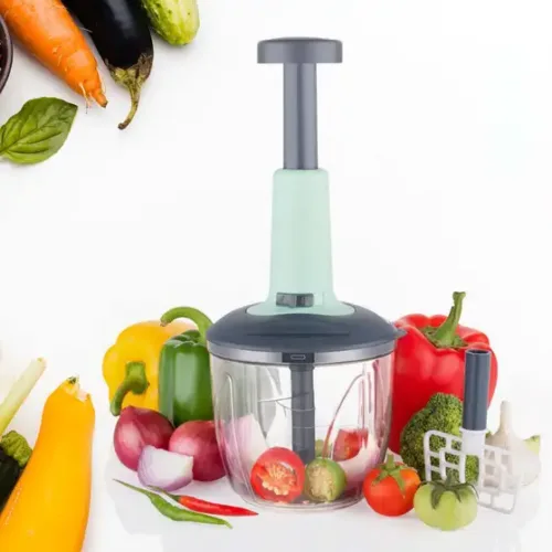 Premium Push On Chopper with 6 Blades Vegetable & Fruit Chopper Yes Vegetable & Fruit Chopper (Push on chopper with beater and stainless steel blade) - Image 5
