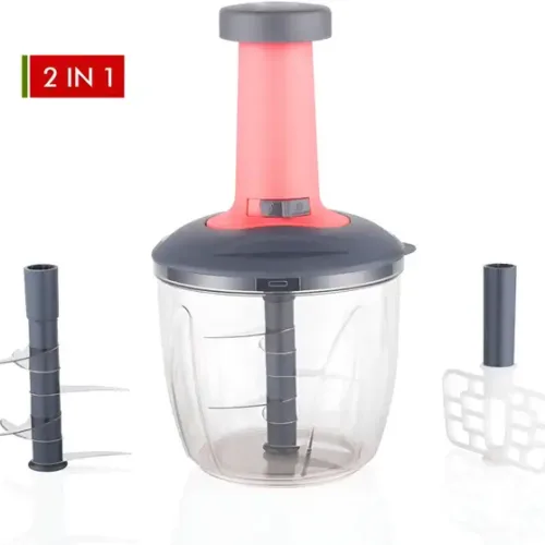 Premium Push On Chopper with 6 Blades Vegetable & Fruit Chopper Yes Vegetable & Fruit Chopper (Push on chopper with beater and stainless steel blade)