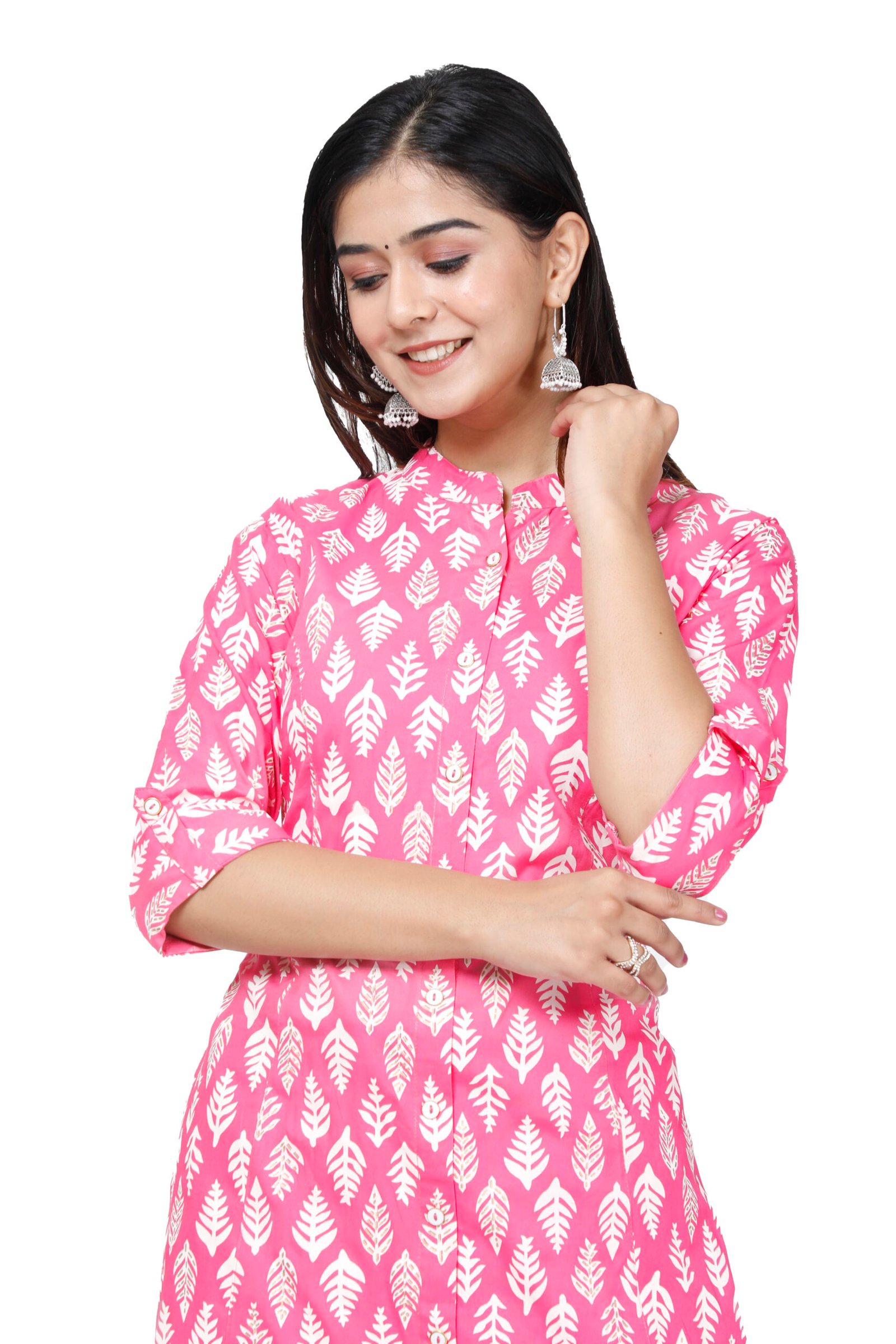 Rayon Princess Cut, Mandarin collar Kurti 3 Rayon Princess Cut, Mandarin collar Kurti - Image 3