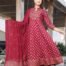 Heavy Reyon Gown With Duppata set