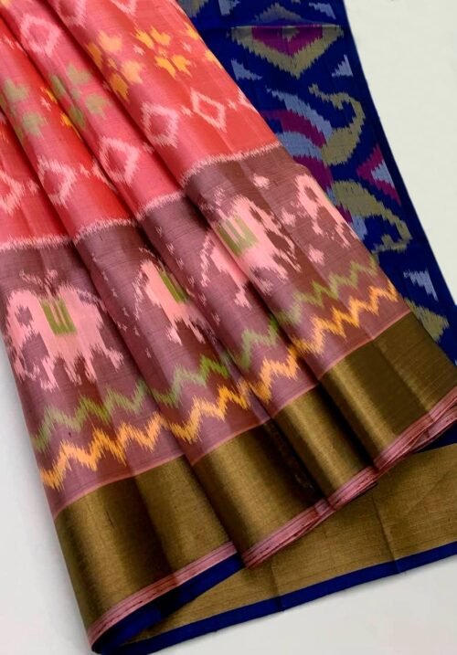 POCHAMPALLI DESIGNER Printed & DOLLA SILK FABRIC SAREES - Image 12