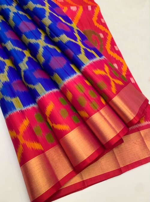 POCHAMPALLI DESIGNER Printed & DOLLA SILK FABRIC SAREES - Image 10