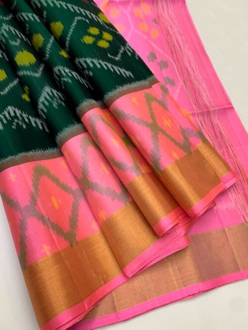 POCHAMPALLI DESIGNER Printed & DOLLA SILK FABRIC SAREES - Image 8