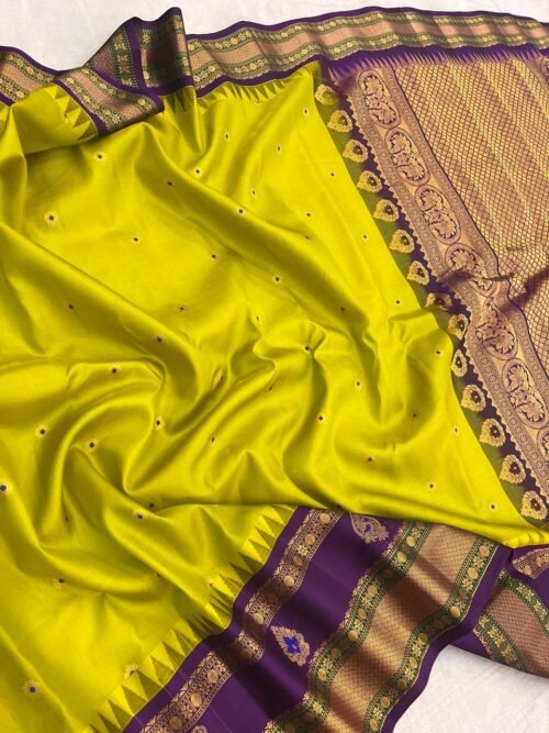 BRIDAL PATTU GADWAL SAREE - Image 4
