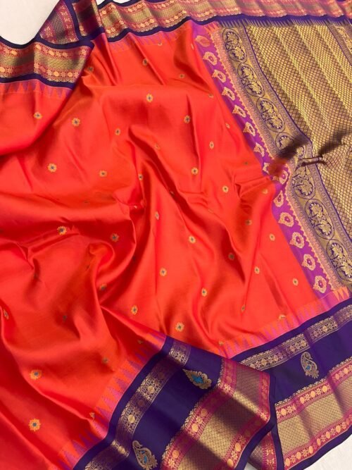 BRIDAL PATTU GADWAL SAREE - Image 5