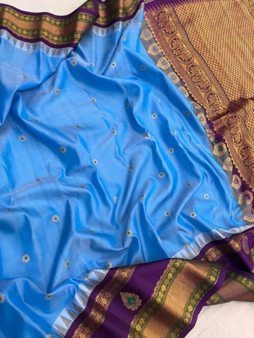 BRIDAL PATTU GADWAL SAREE - Image 6
