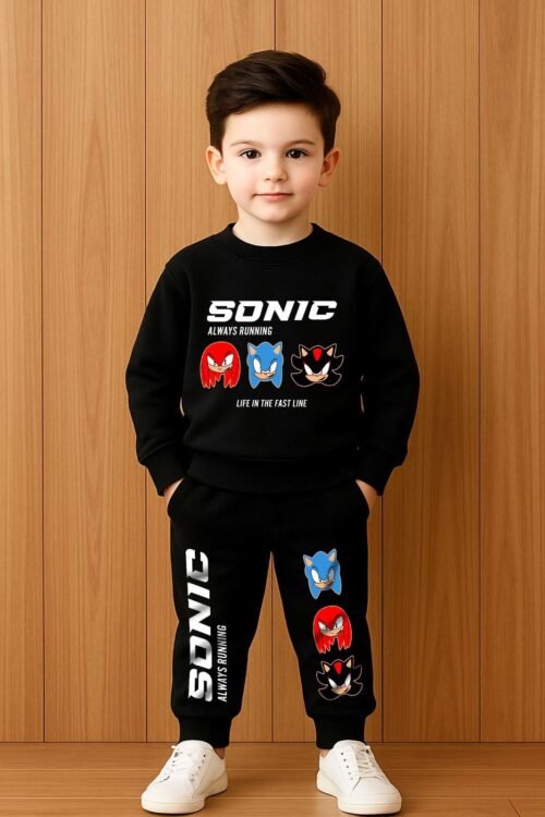HIGH PREMIUM QUALITY KIDS TOP AND  BOTTOM TRACKSUIT SET - Image 2