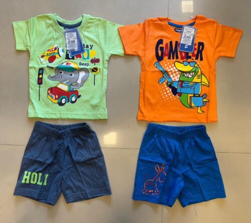Infant brand original t-shirts and shorts sets wholesale - Image 5