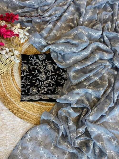 Gregotte printed saree WHOLESALE - Image 12