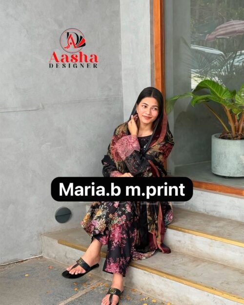 MARIA B M PRINT HIT 3 PCS SET WHOLESALE - Image 3