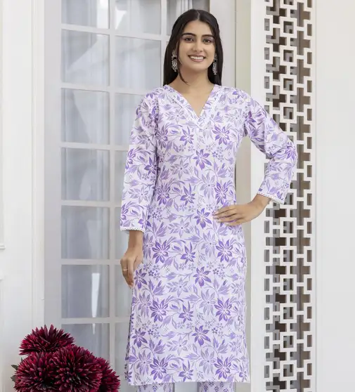 Women Printed Kurta 4 Women Printed Kurta - Image 3