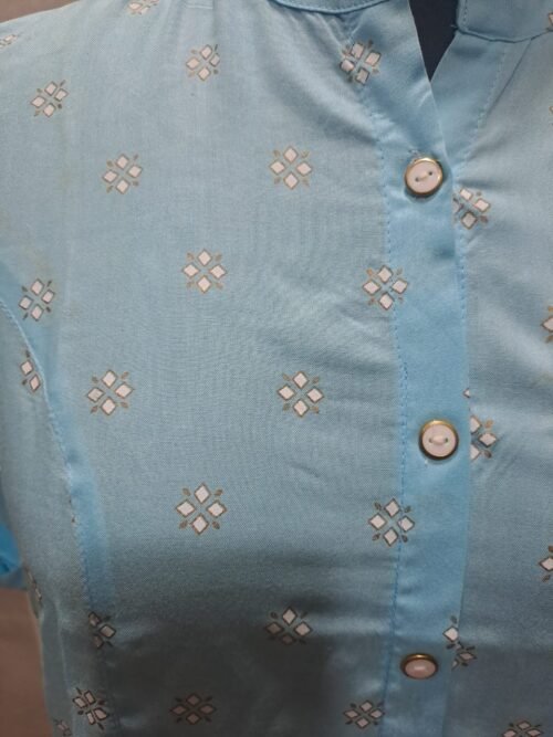 Rayon Princess Cut, Mandarin collar Kurti - Image 3