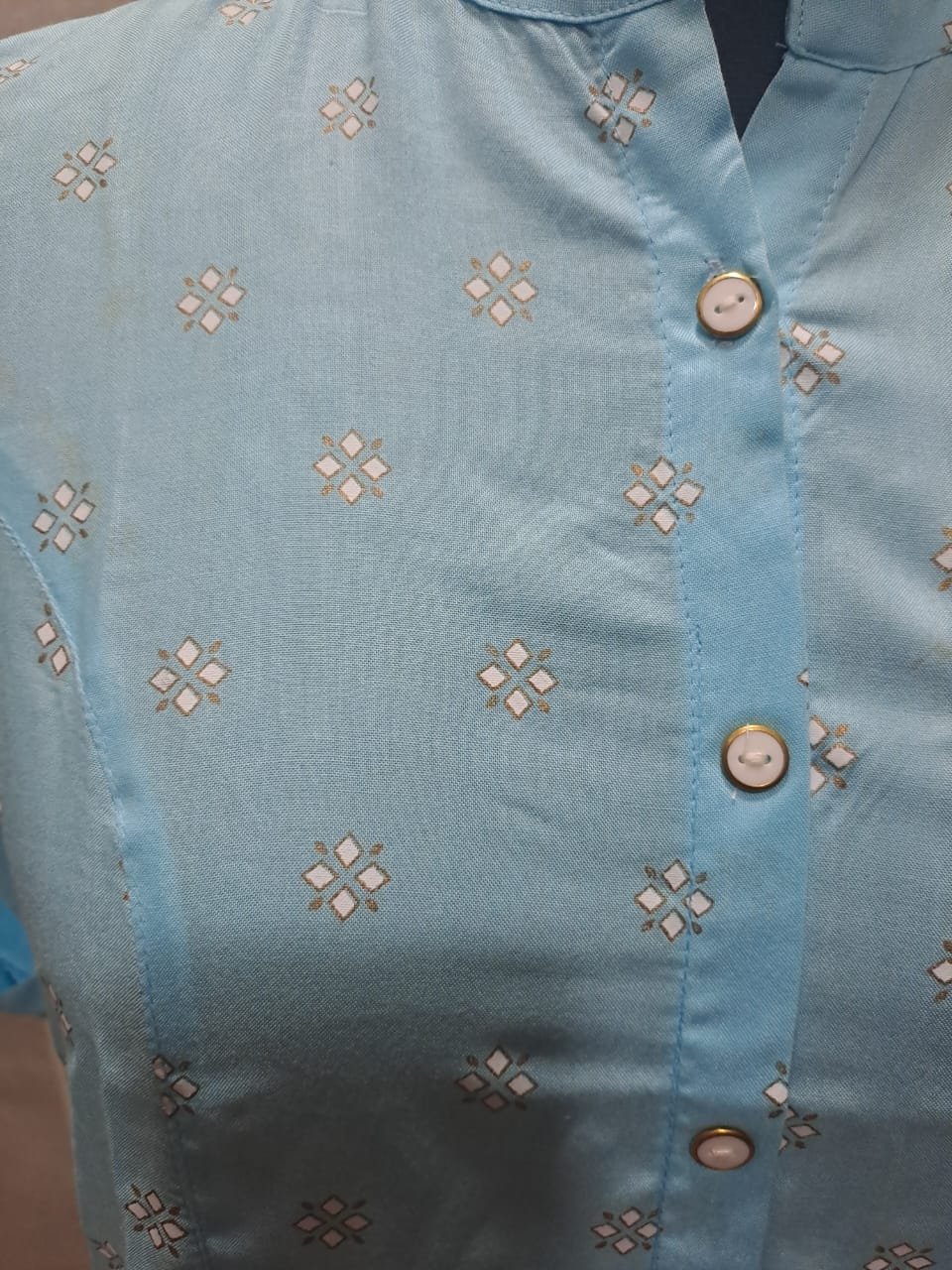 Rayon Princess Cut, Mandarin collar Kurti 3 Rayon Princess Cut, Mandarin collar Kurti - Image 3