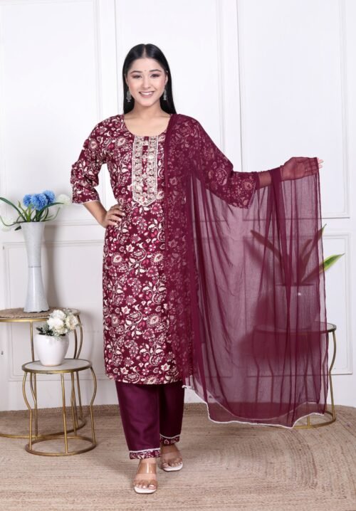 Heavy Foil Rayon 3-pcs Sets wholesale - Image 4