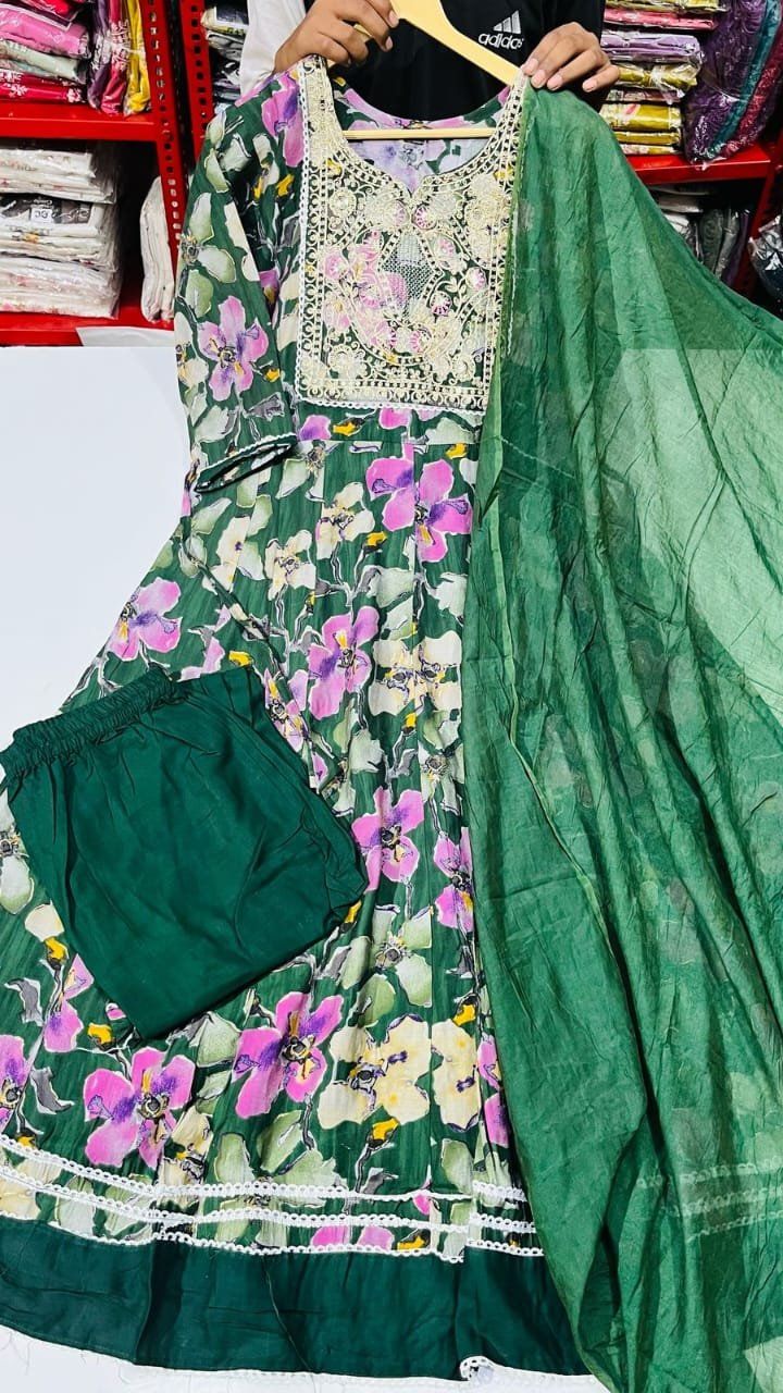 Heavy Anarkali 3 pcs set 6 Heavy Anarkali 3 pcs set - Image 5