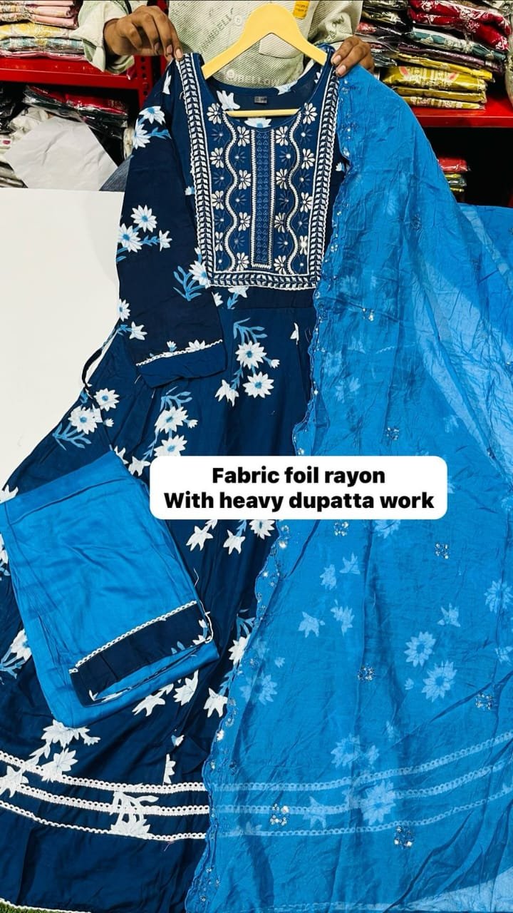 Heavy Anarkali 3 pcs set 10 Heavy Anarkali 3 pcs set - Image 9