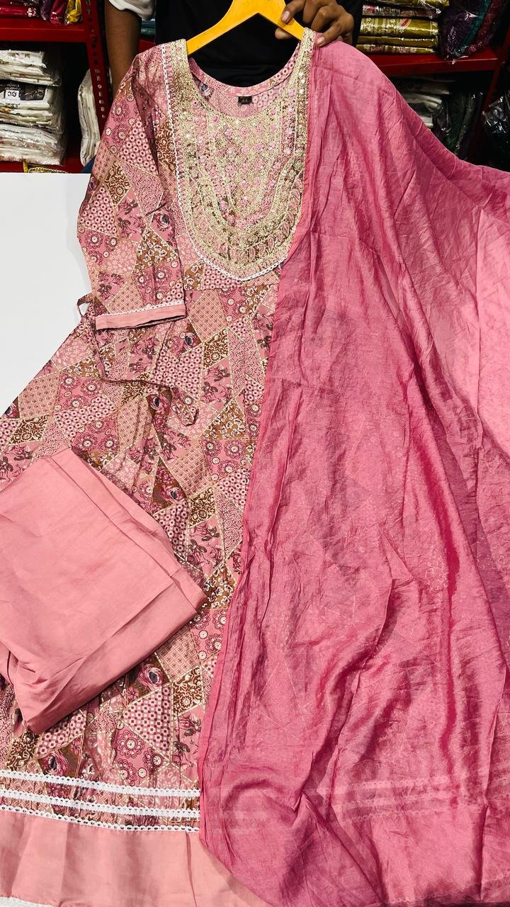 Heavy Anarkali 3 pcs set 12 Heavy Anarkali 3 pcs set - Image 11