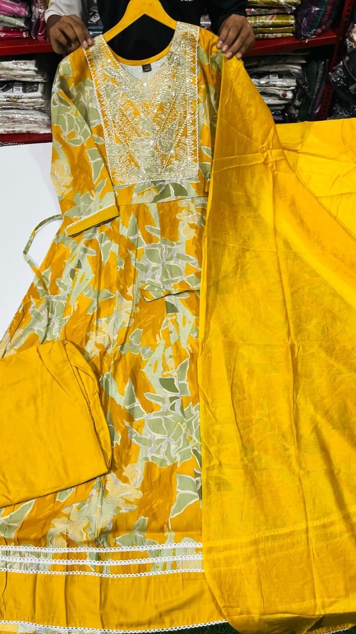 Heavy Anarkali 3 pcs set 14 Heavy Anarkali 3 pcs set - Image 13