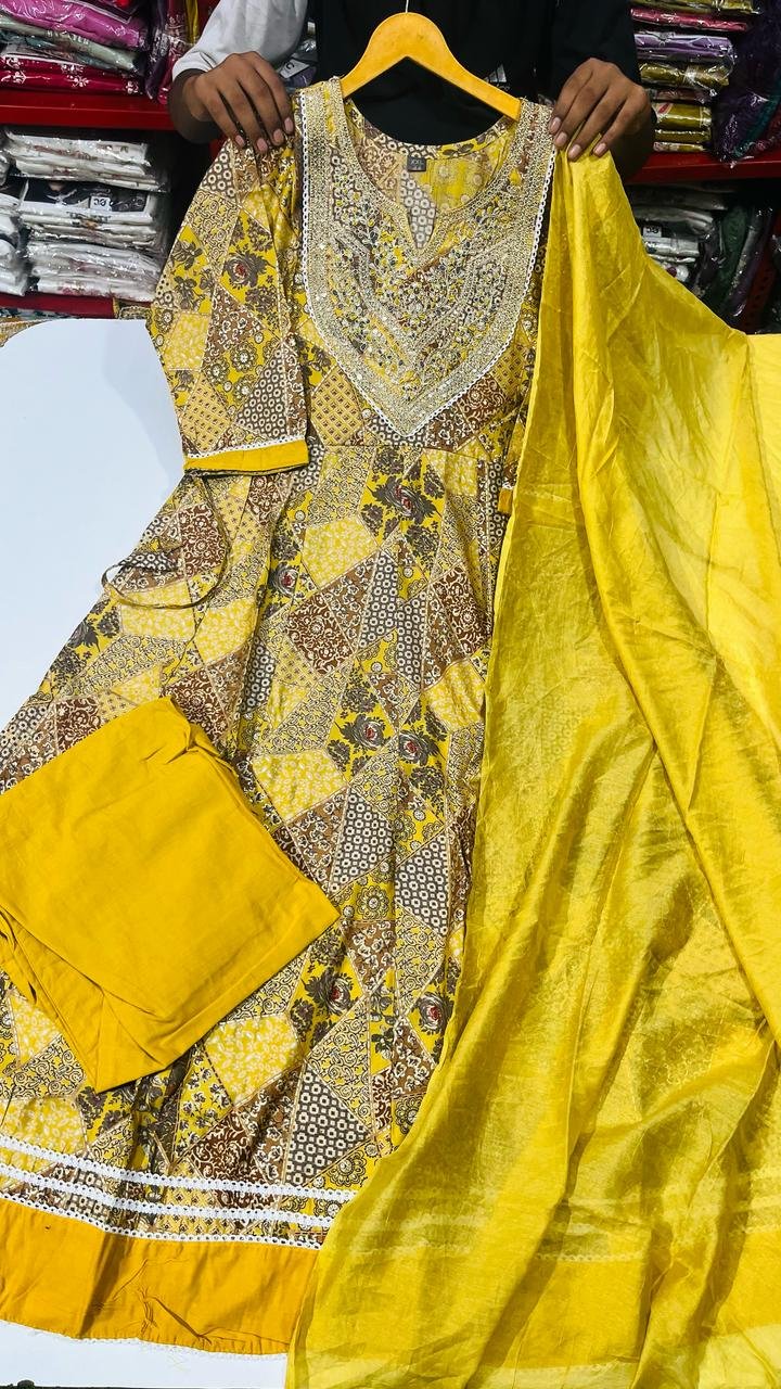 Heavy Anarkali 3 pcs set 23 Heavy Anarkali 3 pcs set - Image 22