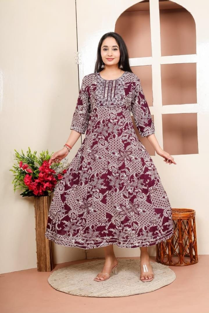 Long Heavy Reyon Gown wholesale 3 Long Heavy Reyon Gown wholesale - Image 3