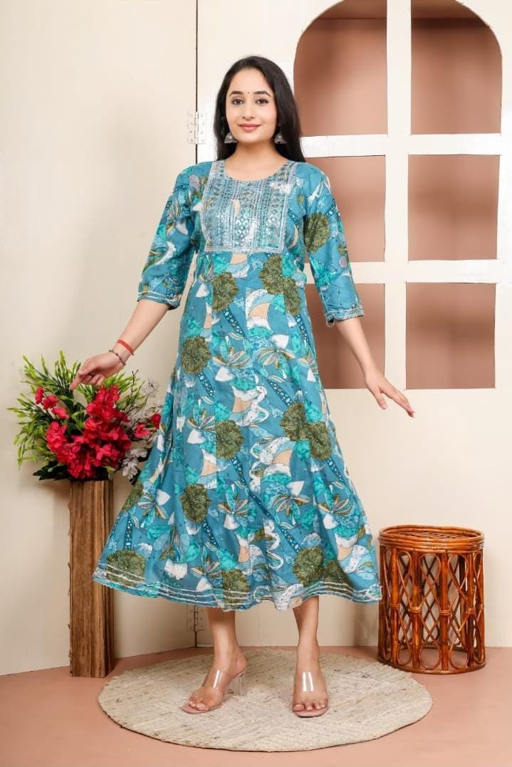 Long Heavy Reyon Gown wholesale 4 Long Heavy Reyon Gown wholesale - Image 4