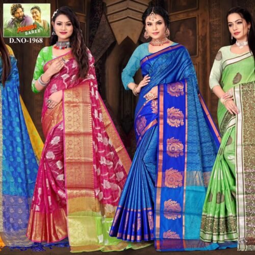 Heavy fresh mix all jacquard SAREE WHOLESALE