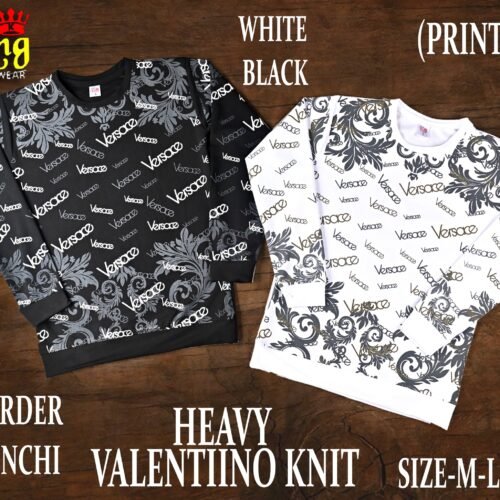 Valentino lycra Full sleeves collar tshirt WHOLESALE